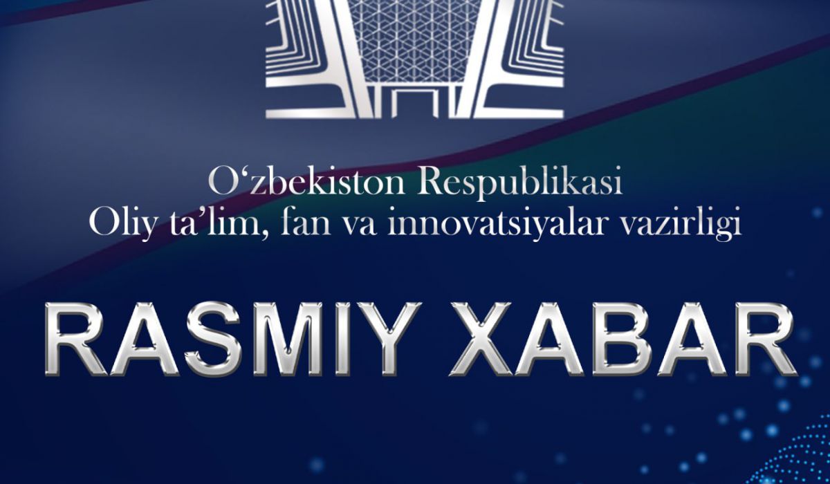 ⚡️Yangi o‘quv yili 1-kurslar uchun 3-sentyabrdan, yuqori kurslarga 8-sentyabrdan boshlanadi